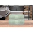 thumbnail image 3 of Dewall Maisons Luxurious Soft Green 2-Piece Bath Sheet Set Plush - 100% Cotton, Extra Large 35" x 70" Towels - Soft, Absorbent, Spa-Like Experience for Body, Face, Hands, 3 of 6