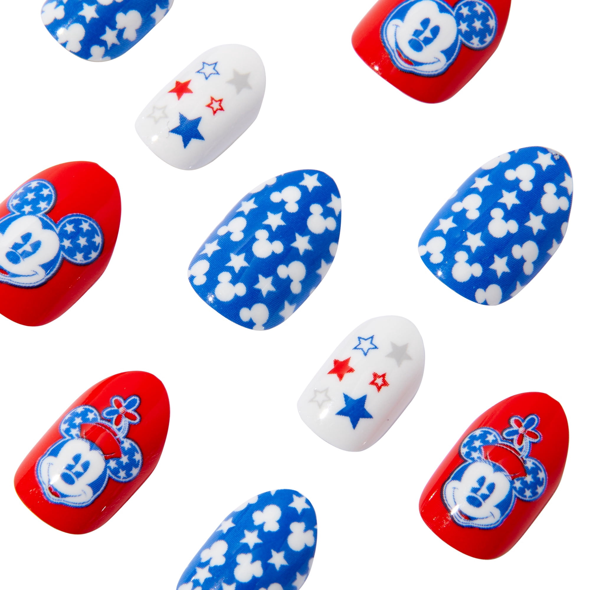 Claire's Girls Stars & Stripes Minnie Mouse Faux Nail