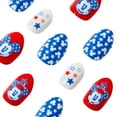 thumbnail image 2 of Claire's Girls Stars & Stripes Minnie Mouse Faux Nail, 2 of 4
