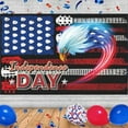 thumbnail image 3 of Harlier USA 4th of July Eagle Patriotic Vintage Flag Banner, 59x35Inch American Veterans Day Memorial Day Holiday Party Supplies for Backdrop Patriotic Party Photography Props, 3 of 8