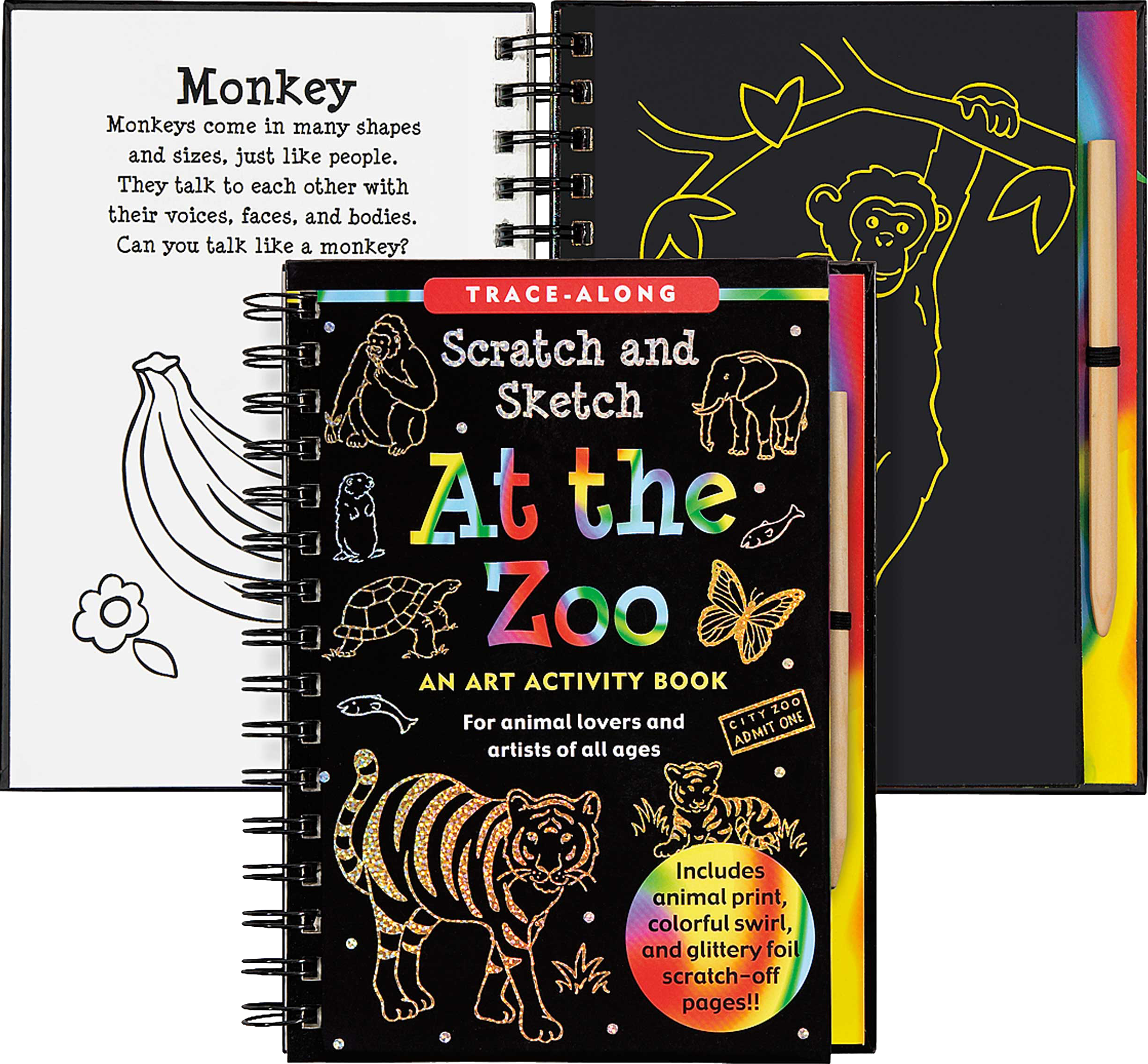 Trace-Along Scratch and Sketch: Scratch & Sketch at the Zoo (Trace-Along)  (Other)