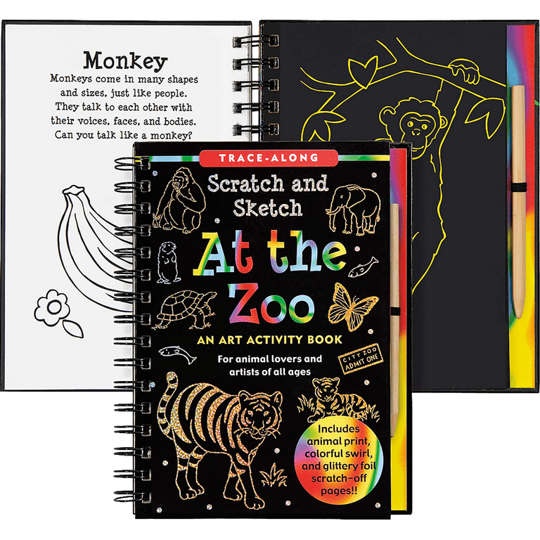 Trace-Along Scratch and Sketch: Scratch & Sketch at the Zoo (Trace-Along)  (Other)