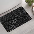 thumbnail image 2 of Math Equations Lab Tools Black Pattern Bathroom Rugs Mat,Non Slip Microfiber Bathroom Rug,Rubber Backing,Soft Bathroom Mats for Bathroom Floor,Tub and Shower,17x27in(43x68cm), 2 of 4