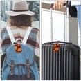 thumbnail image 5 of Square 2Pack PU Leather Maple Leaf Cruise Luggage Tag with Privacy Cover and Name ID Tag for Travel Handbags Backpacks Luggage Tags, 5 of 6