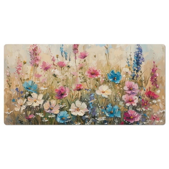 CounterArt Wildflower Spring Large Decorative Desk Mat-Mouse Pad 32" x 16"