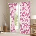 thumbnail image 3 of Manfei Cartoon Bow Tie Black Out Curtains,Cute Bowknot Ribbon Curtains Pack of 2 (42x63 Each),Girl Pink Bedroom Curtains For Teens,Luxury Bedroom Decor, 3 of 6