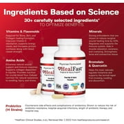 HealFast Complete Surgery & Injury Recovery Supplement: for Wound, Scar Treatment & Bruising w/Vitamins, Bromelain, Quercetin & Probiotics (Pre+Post Op)