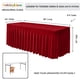 thumbnail image 5 of Mantel HolidayIdeas de spandex rojo, paquete de 4 para mesa de 8 pies, 5 of 8