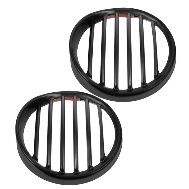 BESTYASH 2Ud Cubiertas Protectoras Retro Para Faros De Motocicleta Con Malla De Fácil Instalación