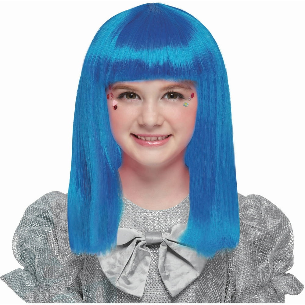 Beautiful Blue Wig Halloween Costume Accessory