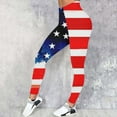 thumbnail image 2 of Independence Day Comfortable Leggings for Women Casual Pants Womens Underpants Tight Tummy control 2024 Yellow L, 2 of 5