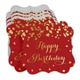 thumbnail image 3 of Inkdotpot Real Gold Foil Bracket Shape Paper Hang Tags Happy Birthday Favor Tags Pack Of 100, 3 of 6