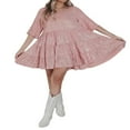 thumbnail image 3 of Robe Babydoll à Paillettes pour Femmes, Courte, Brillante, Ample, T-Shirt Brillant, Robe de Soirée Mini Boîte de Nuit, 3 of 7