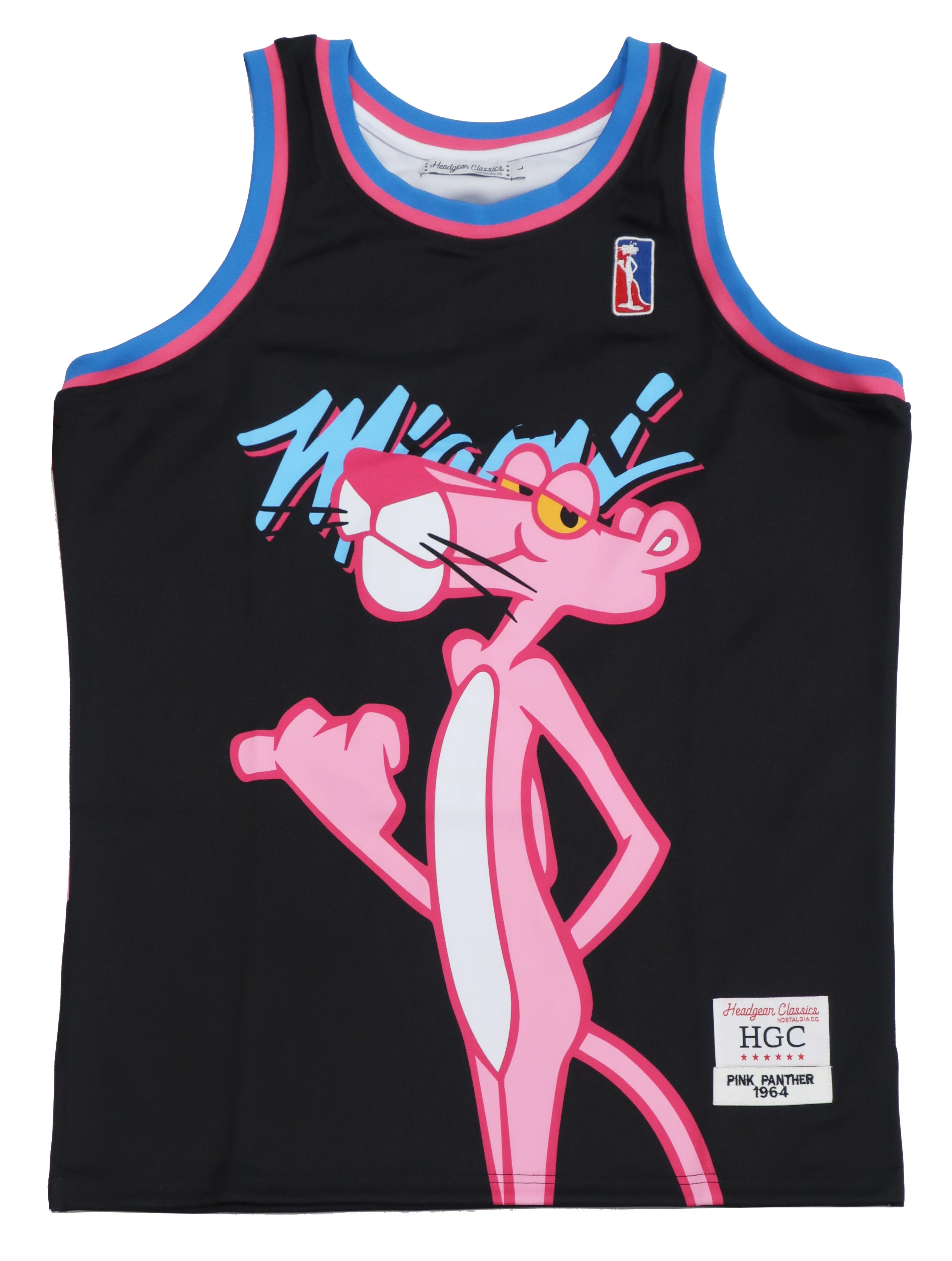 Pink Panther Miami Vice Basketball Jersey Authentic Headgear Classics Jersey