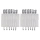 thumbnail image 3 of 10 pinzas metálicas profesionales para el pelo, para peluquería, para rizar y seccionar. Blanco, 3 of 9