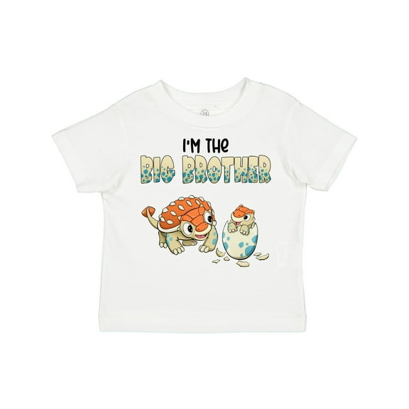 Inktastic I'm the Big Brother Ankylosaurus Bros Boys Toddler T-Shirt