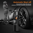 thumbnail image 4 of Tire Inflator Portable Air Compressor - 150PSI & 10000mAh Cordless Air Pump with Digital Tire Pressure Gauge, Accurate Dual LCD Display & LED Light, Portable Air Pump for Car/Motorcycle/E-Bike, 4 of 8