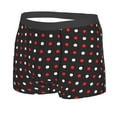 thumbnail image 2 of Disketp Red And White Polka Dots Men'S Boxer Briefs,Soft And Breathable Cotton Underwear With Comfortflex Waistband, 2 of 8