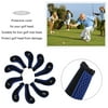 10pcs Golf Head Cover Long Sleeve Protective Case Protective Set With Blue Sides Golf Sports Headcovers Golf Accessories