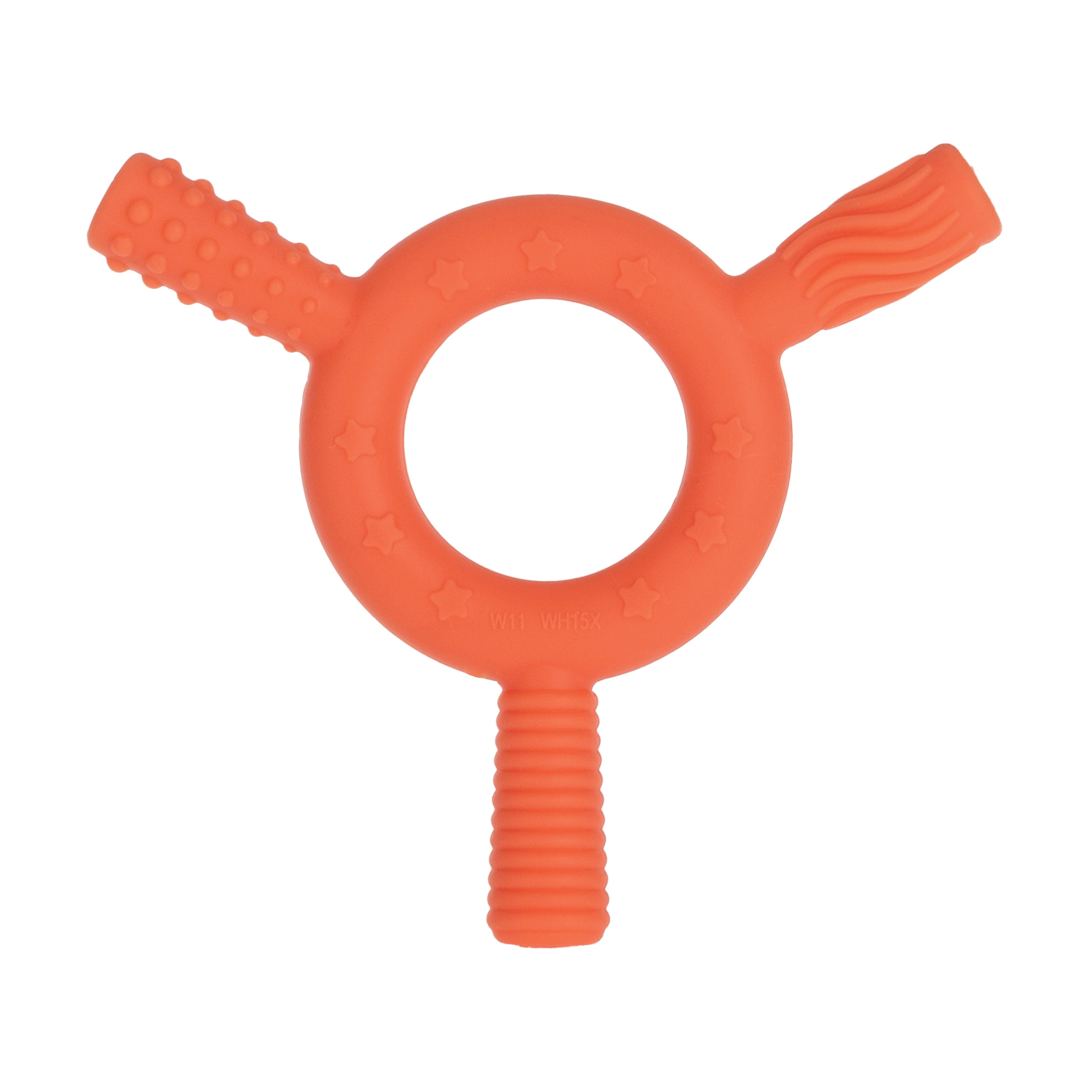 Nuby Sensory Silicone Baby Tube Teethers, 2 pack