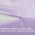 thumbnail image 4 of Flxxie 1 Pack 100% Pure Both Sides Mulberry Silk Pillowcase for Hair and Skin, 22 Momme Bed Pillow Case with Hidden Zipper, Queen, 20"x30", Lavender, 4 of 5