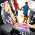 thumbnail image 4 of XYZCANDO Car Seat Towel Cover Waterproof, Compatible with Van Truck Seat, Bucket Seat Protector Fit for Sedans Vans(Sunglass Wolf Vibes 1 Pack), 4 of 7