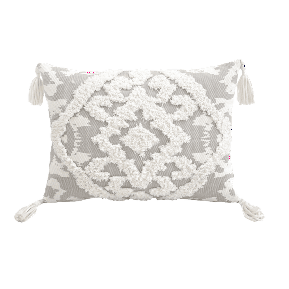 Lea Unlimited Morocco Grey Rectangle Accent Pillow