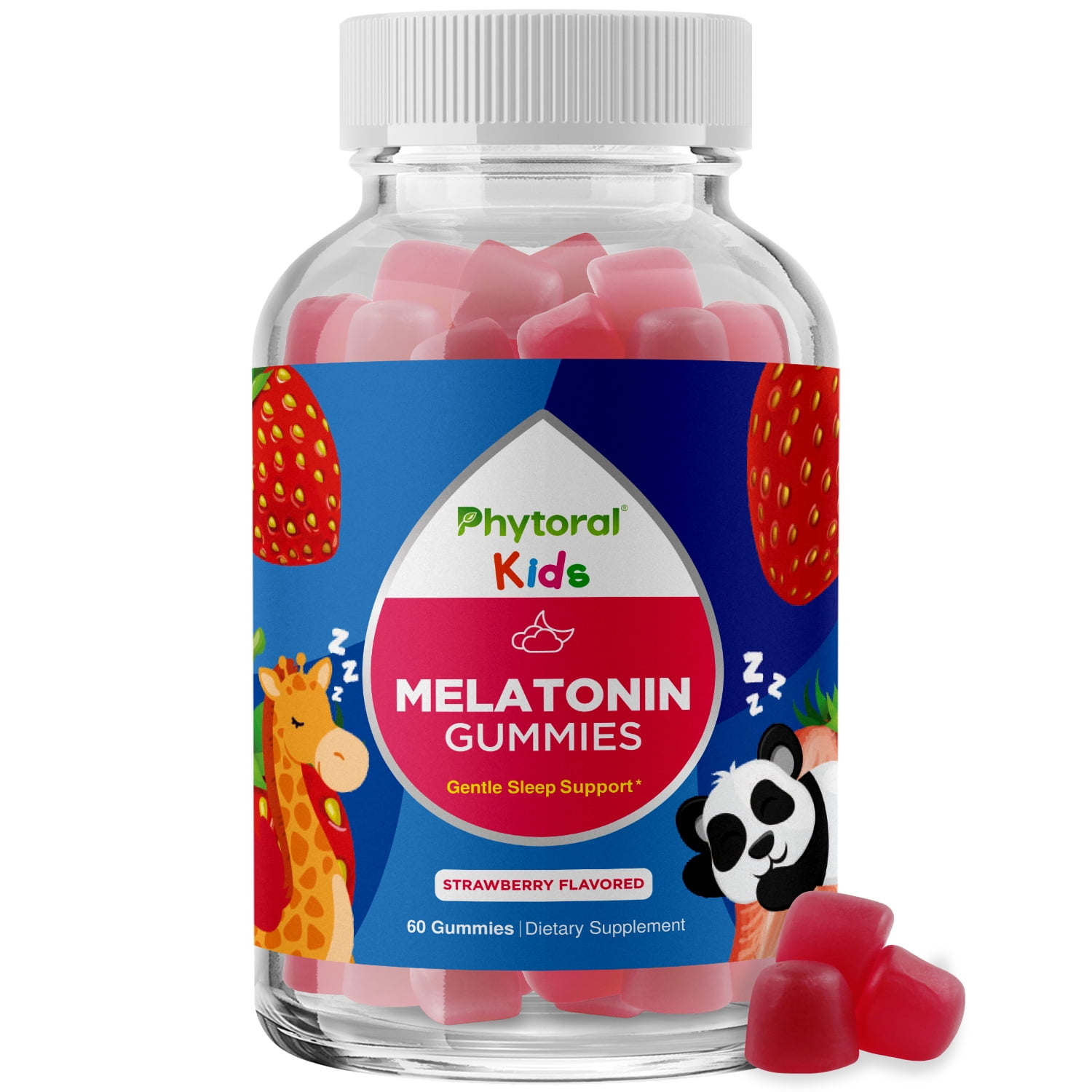 Kids Melatonin Gummy Vitamins 1mg Pure Melatonin Gummies for Kids Sleep Aid and Insomnia