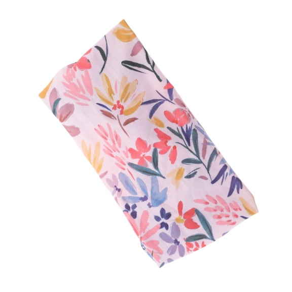 Unique Bargains 1 Pc Breathable Headband Print Tie Headband for Sport Colorful Pink