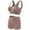 Khaki bras, variant on Workout Underwear Sets for Women Plus Size Comfy Breathable Seamless Bralettes with Shorts Legging 2 Pieces Yoga Sports Bra and Panties