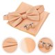 thumbnail image 3 of 1Set Mens Bow Tie Set: Pre-Tied Tuxedo Bowtie With Pocket Square Cufflinks For Wedding Party Formal Events, 3 of 3