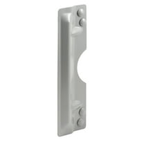 Prime-Line Products Gray Prime-Line U 9503 Latch Guard Plate Cover  Protect Against Forced Entry, Easy to Install on Out-Swinging Doors, 3" x 11"