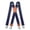Navy Blue, variant on KAMBERFT Heavy Duty Black Suspenders for Men with 4 Strong Metal Clips, 1.5 inch Wide
