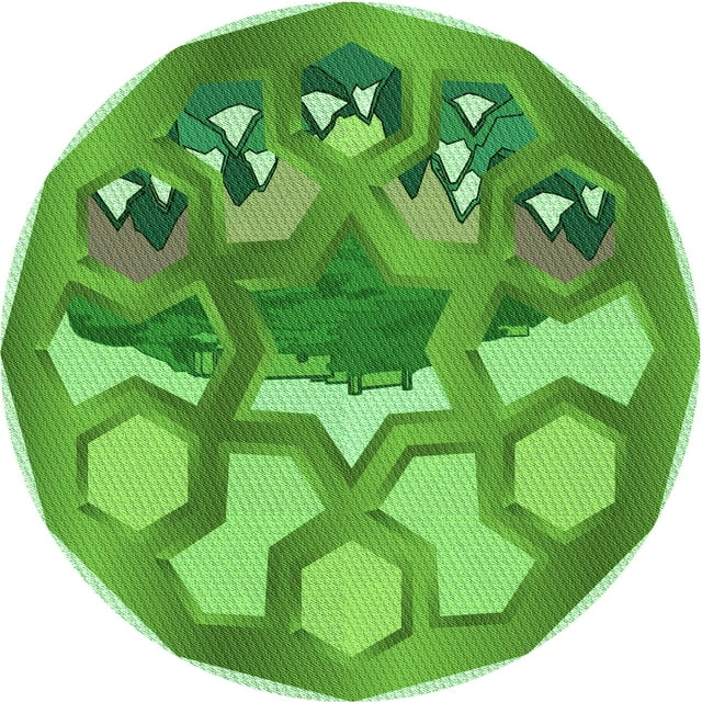Ahgly Company Tapis d'Intérieur Ronds Transitionnels Lavables à la Machine, Vert Lime Foncé, 4 Pieds Rond