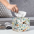 thumbnail image 6 of Sikiie Cartoon Dinosaur Leather Tissue Box Cover Square, tissue box holder, Tissue Box with Bottom Belt-5.2”x5.2”x5.2”, 6 of 7