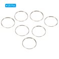 thumbnail image 3 of Uxcell 20mm/0.8" OD Chandelier Split Rings Split Circular Ring Clips Silver 120 Pack, 3 of 6