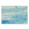 thumbnail image 1 of Vintage Blue Cutting Board, Lace Inspired Oriental Design with Watercolor Brush Strokes Pattern, Decorative Tempered Glass Cutting and Serving Board, Small Size, Pale Blue Blue, by Ambesonne, 1 of 1
