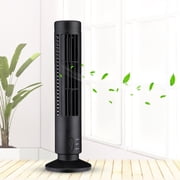 Ludlz Home Office Mini Electric USB Bladeless 2 Speed Desktop Air Cooling Tower Fan