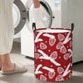 thumbnail image 5 of Daiia Christmas Holiday Pinecone Round Laundry Basket with Handles Thickened Waterproof Circular hamper,Dirty Clothes Storage Basket for Bedroom,Bathroom,College Dorm-, 5 of 6