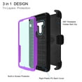 thumbnail image 3 of LG G8 Case,LG G8 ThinQ, Mignova Heavy-Duty Shockproof Full Body Protection Rugged Hybrid Case with Rotating Belt Clip and Bracket 2019 Release(Purple), 3 of 5