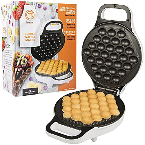 Vogvigo Waffle Maker,1400W Non-Stick Pan Stainless Steel Egg Waffle Maker,30pcs 180 Degree Rotating Electric Bubble Egg Waffle Maker Egg Waffle Maker for Home and Commercial Use
