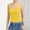 Yellow, variant on Women's Square Neck Tank Top Sleeveless Double Lined Basic Tops Tops 2x Crop Top Camisole Women Crop Top plus Size Pack Spaghetti Strap Top Pack Women Lace Camisoles for Women Top with Padded Bra Neck