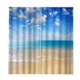 thumbnail image 3 of impermeable 3D cubre los paneles que reducen luz para el dormitorio el 150x166cm mar Baoblaze Cortinas de ventana de impresión 3D, 3 of 7