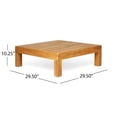 thumbnail image 3 of Christopher Knight Home Oana Acacia Wood Outdoor Coffee Table by  Teak, 3 of 5