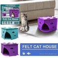 thumbnail image 4 of Lit Maison pour Chat en Feutre Multi-Niveaux avec Étagère Interactive, Tapis de Meubles, 4 of 4