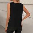 thumbnail image 7 of Duoif Womens Tank Tops V-Neck Business Tank, Cotton Linen Camisole Blouse Going Out Tops for Women Black L, 7 of 7