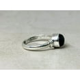 thumbnail image 2 of Heaven Crafts Simple Round Black Onyx Ring 925 Sterling Silver Handmade Statement Ring For Women, 2 of 5