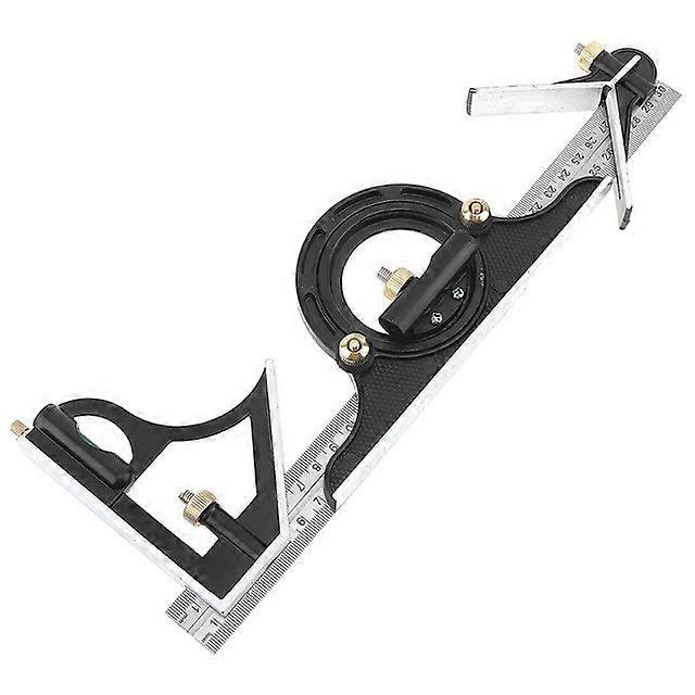 Protracteur Multifonction 300MM Combinaison Carrée Outils de Charpentier Professionnels en Acier Inoxydable