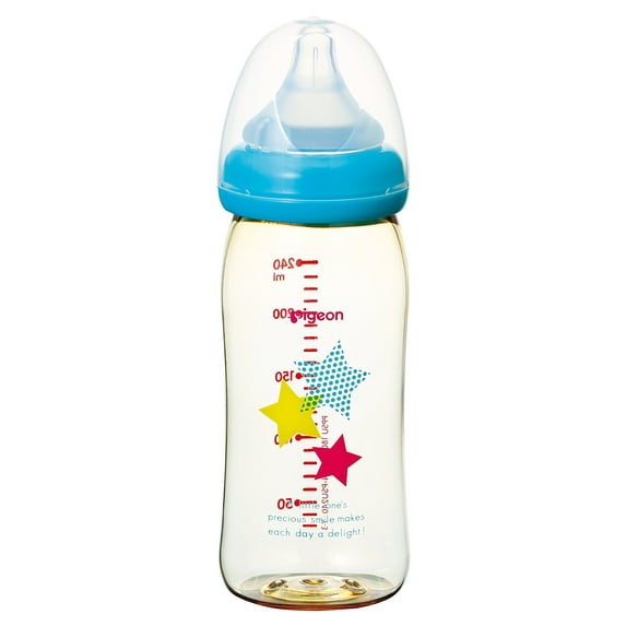 Pigeon Breast Feeding Baby Bottle Star Pattern PPSU 240ml