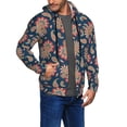 thumbnail image 3 of Zip Up Hoodies for Men - Paisley Pattern No.90116 Long Sleeve Comfrt Men'S Fashion Hoodies & Sweatshirts, Jackets for Men Hoodies Pullover Clothing Clothes with Pouch, 3 of 5